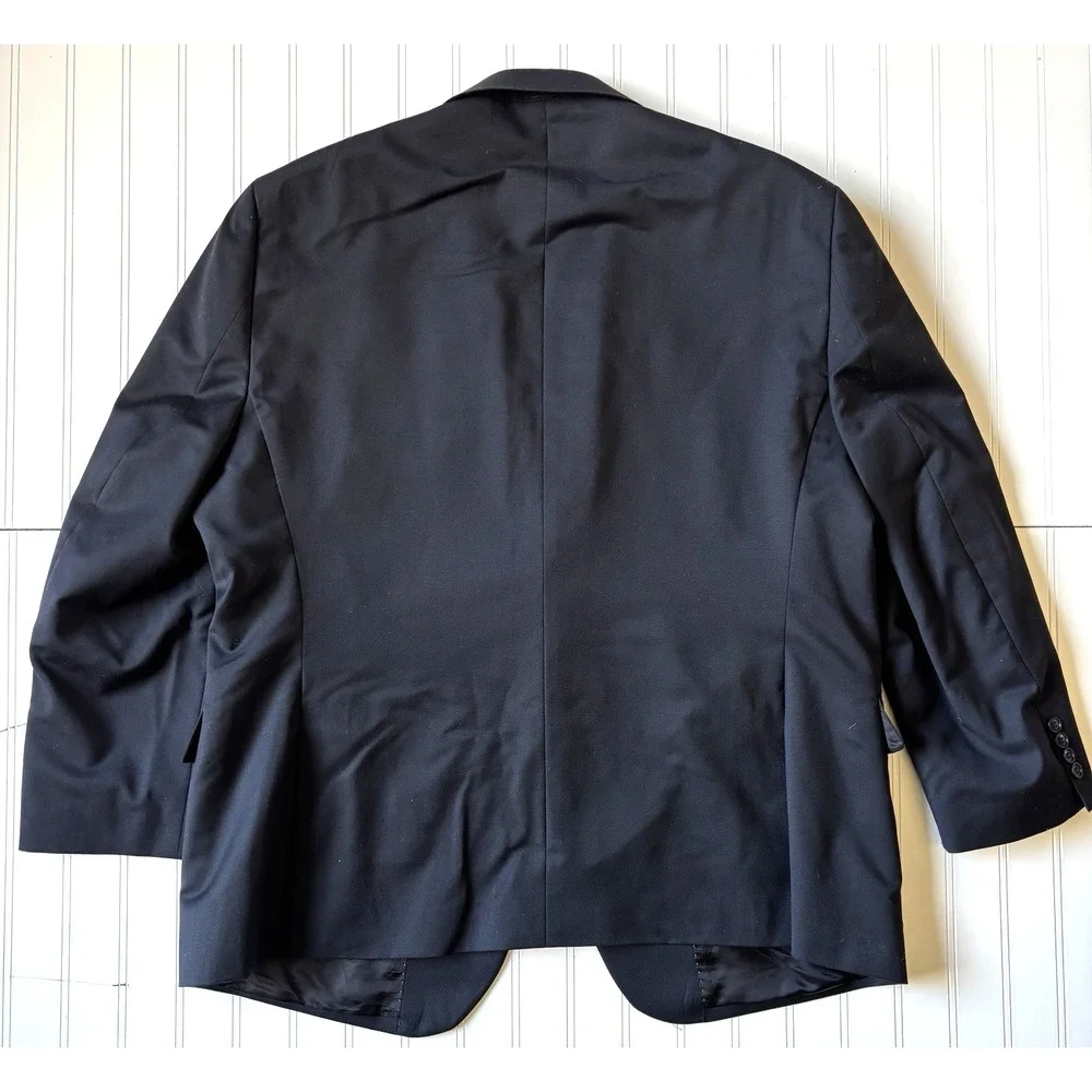 mens black Jos‎ A Bank 1905 all season wool blazer jacket sport suit coat 50 R